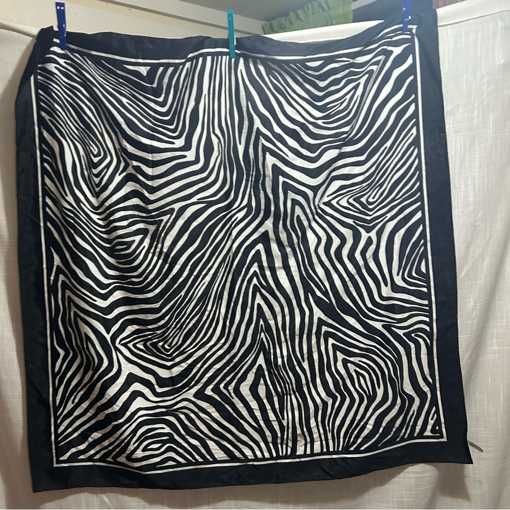 Vintage Zebra print scarf